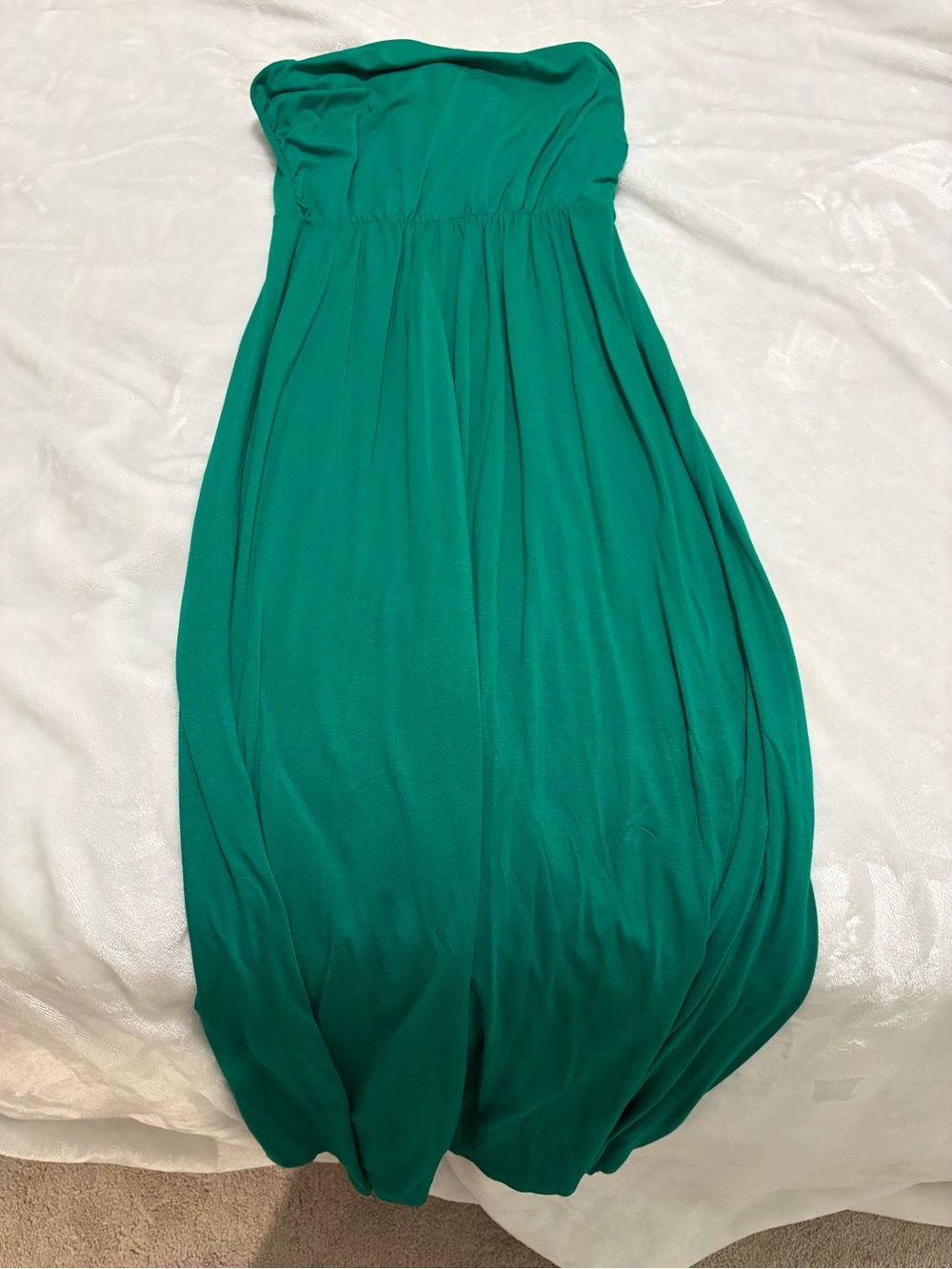 Marshalls Strapless Emerald Green Maxi Dress